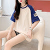 ゆったり感アップ 切り替え 一目惚れ プリント Tシャツ カットソー＜U-3533＞