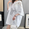 ゆったり感アップ プリント ファッション Tシャツ カットソー＜U-3306＞