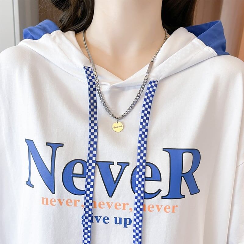 カジュアル 切り替え オシャレ度満点 プリント Tシャツ カットソー＜U-3656＞