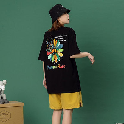 超人気 シンプル 上質 半袖Ｔシャツⅹパンツセット<U-8044>