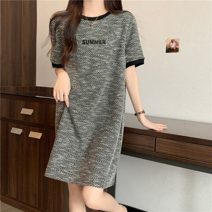 着回し力抜群 Tシャツ カジュアル ゆったりワンピース ＜U-8506＞