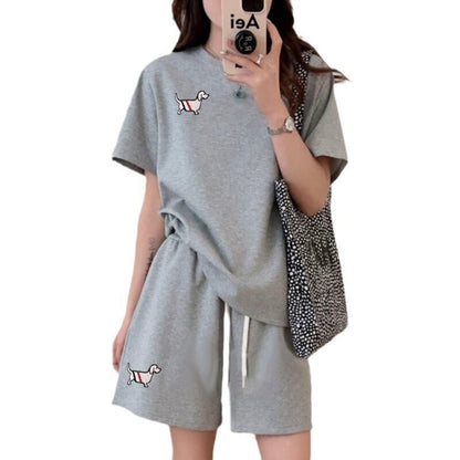 人気上昇中 着心地良い 真夏も快適 カジュアル 全5色 半袖 Tシャツ ショートパンツ セットアップ ＜U-9216＞