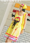 軽い生地が夏にぴったり！ ノースリーブ プリント全2色 Tシャツ カットソー＜U-11359＞