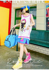 軽い生地が夏にぴったり！ ノースリーブ プリント全2色 Tシャツ カットソー＜U-11359＞