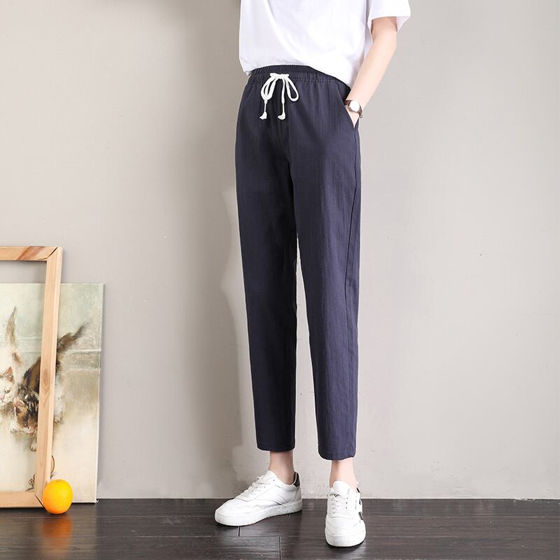 定番シンプル  ファッション ゆったりパンツ<U-6541>