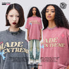 ストリートトレンドのレターファンプリント半袖Tシャツ<U-2906>