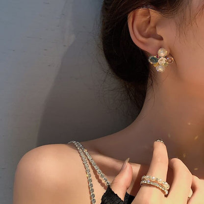 高級感溢れる 美人度アップ ファッション ピアス アクセサリー＜ins-3340＞