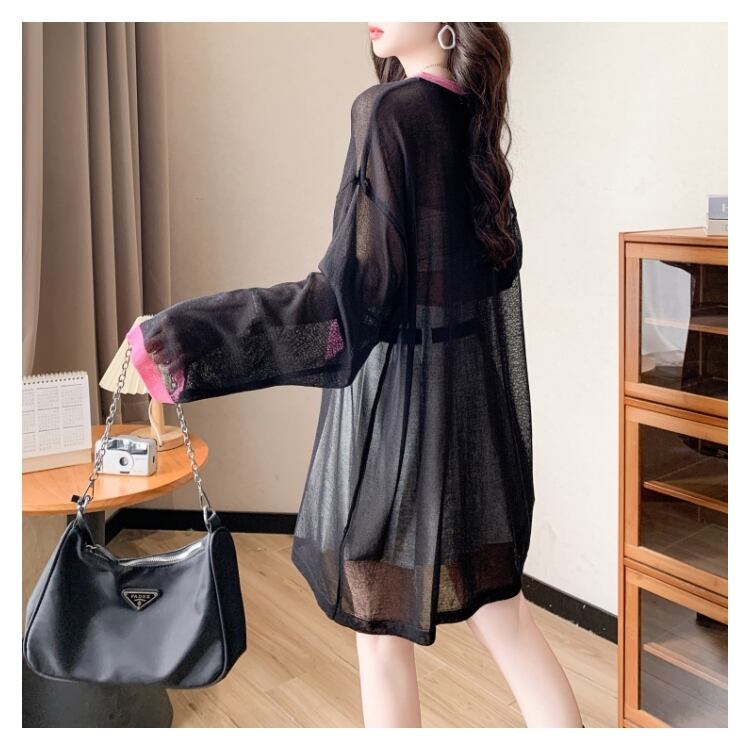 流行新作 美人度アップ 目を奪われる 全2色 日焼け止め ブラウス ＜U-9267＞