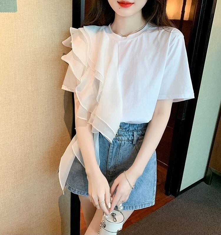 好感度100％ 早い者勝ち 絶対流行 カジュアル 2色選択 Tシャツ<U-11896>