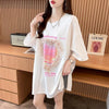 絶対欲しい プリント ロゴ ゆったり 3色半袖Tシャツ＜U-8315＞
