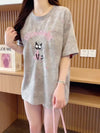 スウィート 早い者勝ち 絶対流行 カジュアル 2色選択 Tシャツ<U-11572>