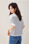 今季マストバイ ファッション カジュアル エレガント Tシャツ<U-6587>