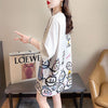 新商品 大人可愛い 大活躍 カジュアル キュートプリント 全2色 半袖Tシャツ＜U-8595＞