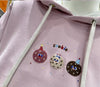定番シンプルゆったりフード付きパーカ全3色トップス<U-4742>