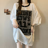 超人気 アバンギャルド 絶対流行 レース プリント全2色 半袖Tシャツ<U-8798>