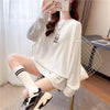 着心地抜群 切り替え 一目惚れ プリント Tシャツ カットソー＜U-3662＞