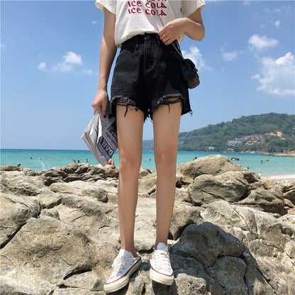 清涼感たっぷり ハイウエスト 美腿効果抜群 パンツ ボトムス＜U-3304＞