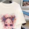 【半額！期間限定！！】大人可愛い上質 キュートプリント カジュアル 半袖Tシャツ＜U-8593＞