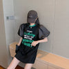 話題沸騰中 パフスリーブ ファッション プリント 全2色 半袖 Tシャツ <U-8662>