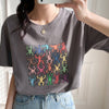 オシャレ度満点 切り替え 着心地抜群 プリント Tシャツ カットソー＜U-3408＞