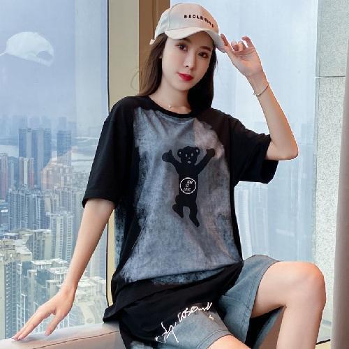 数量限定 ファッション 個性派 半袖Ｔシャツⅹパンツセット全4色<U-8783>