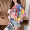 売り切れ必至 絞り染め ファッション プリント 半袖 Tシャツ＜U-8412＞