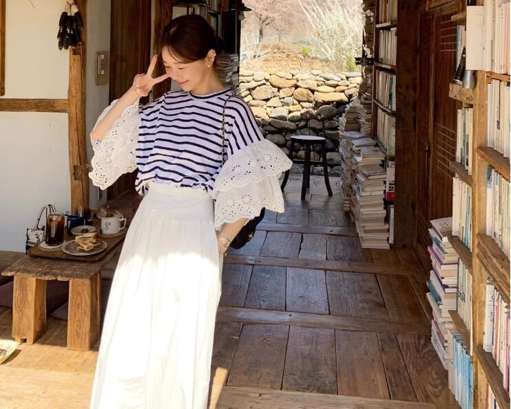 定番シンプル 大人可愛い 美人度アップ 早い者勝ち カジュアル 共2色 Tシャツ<U-12150>