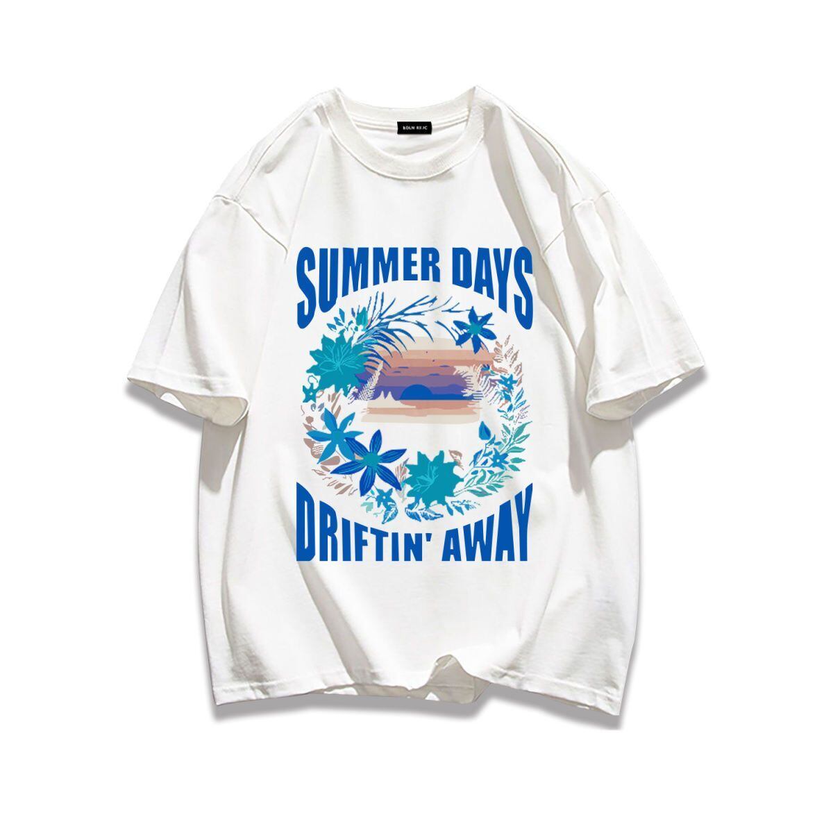 柔らかな肌触りで着心地も楽ちん アバンギャルド カジュアル プリント 全7色 半袖 Tシャツ <U-9263>