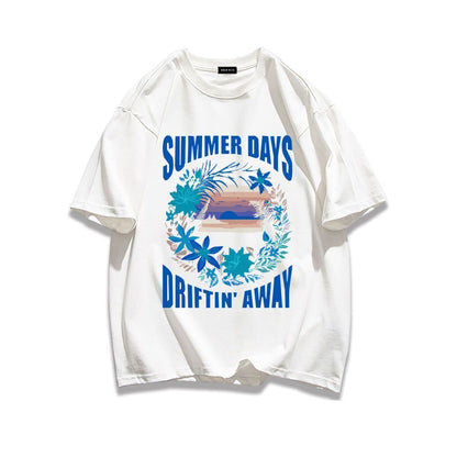 柔らかな肌触りで着心地も楽ちん アバンギャルド カジュアル プリント 全7色 半袖 Tシャツ <U-9263>