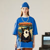 絶対欲しい デザイン性抜群 売り切れ必至 ファッション プリント 4色選択 半袖Tシャツ＜U-9293＞