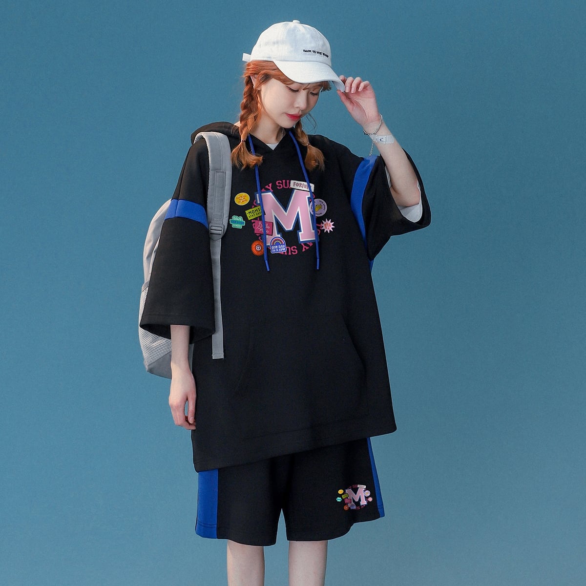 早い者勝ち カジュアル 絶対流行 半袖Ｔシャツⅹパンツセット<U-6534>
