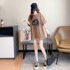 カジュアル 切り替え ファッション プリント Tシャツ カットソー＜U-3581＞