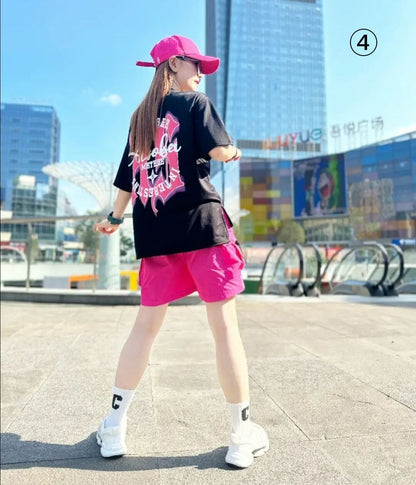 おすすめ ファッション 今季マストバイ 半袖Ｔシャツⅹパンツセット全4色<U-8568>