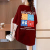 大活躍 プリント カジュアル 5色選択 半袖Tシャツ＜U-8584＞