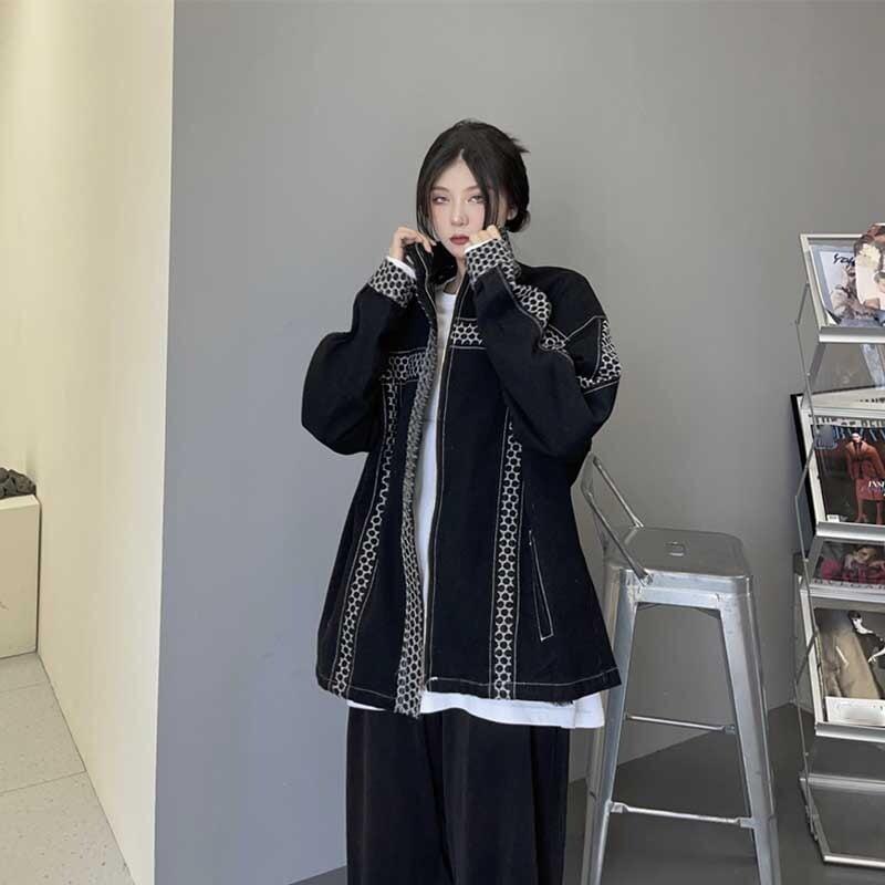 カジュアル 切り替え オシャレ度満点 長袖 ジャケット ブルゾン アウター＜U-2808＞