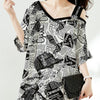 カジュアル ベアトップ お洒落 プリント Tシャツ カットソー＜U-3143＞