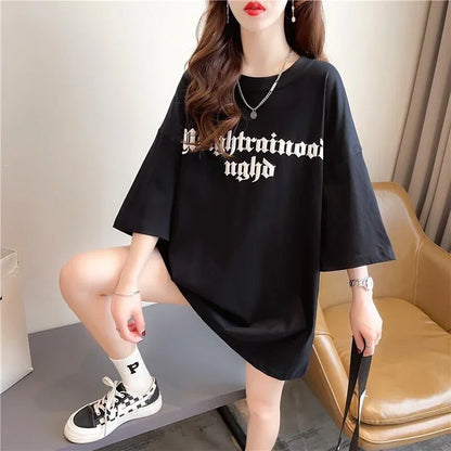 スタイリッシュ 3色選択可 一目惚れ アルファベット Tシャツ カットソー＜U-3060＞