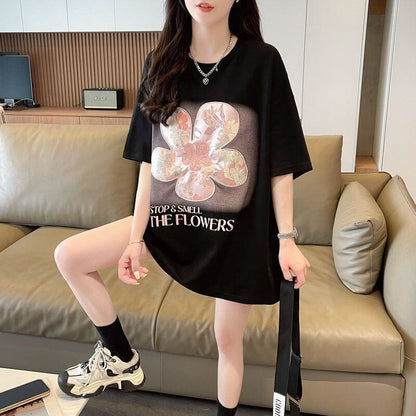 超人気 切り替え カジュアル プリント全3色 半袖Tシャツ カットソー ＜U-8609＞