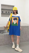 おすすめ 好感度UP 海外トレンド カジュアル 全3色 半袖 Tシャツ ワンピース ＜U-11556＞
