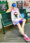 軽い生地が夏にぴったり！ ノースリーブ プリント全2色 Tシャツ カットソー＜U-11359＞