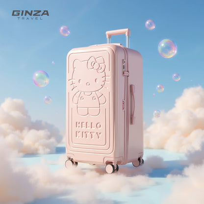 【数量限定】ハローキティ スーツケース ピンク エンボス加工 ｜ 大人可愛い キャリーケース TSAロック搭載 U-60003