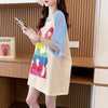 美人度アップ Tシャツ 可愛いウサギ 丸襟 半袖＜U-2824＞
