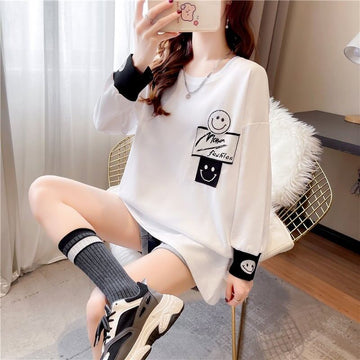 美感いっぱい 切り替え 好感度満載 プリント Tシャツ カットソー＜U-3661＞