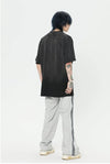 見逃し厳禁 ファッション ストリート系 ヴィンテージ加工 アルファベット プリントTシャツ ＜U-2921＞