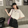 オシャレ度満点 切り替え 一目惚れ プリント Tシャツ カットソー＜U-3560＞