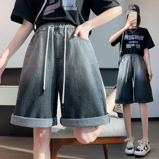 絶対欲しい オシャレ度満点 ゆったり感アップ ディップダイ デニム パンツ＜U-8303＞