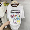 【半額！期間限定！！】新商品 キュート 超人気 プリント 2色半袖Tシャツ＜U-8520＞