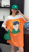 おすすめ 好感度UP 海外トレンド カジュアル 全3色 半袖 Tシャツ ワンピース ＜U-11556＞