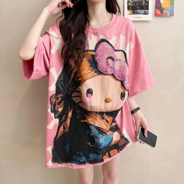 大人可愛い 好感度UP 海外トレンド カジュアル 全3色 半袖 Tシャツ ＜U-11121＞