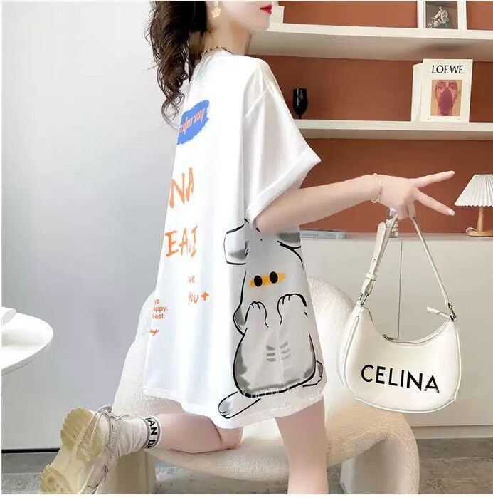 新商品 レース スウィートプリント 全2色 半袖Tシャツ ＜U-8715＞